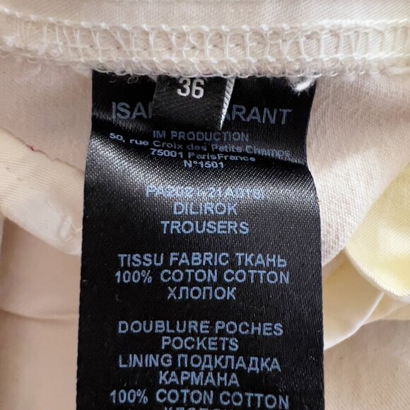 Isabel Marant Étoile Dilirok Pants in Light Beige Shade Size 36 (USA 4 )NWT - Picture 14 of 16